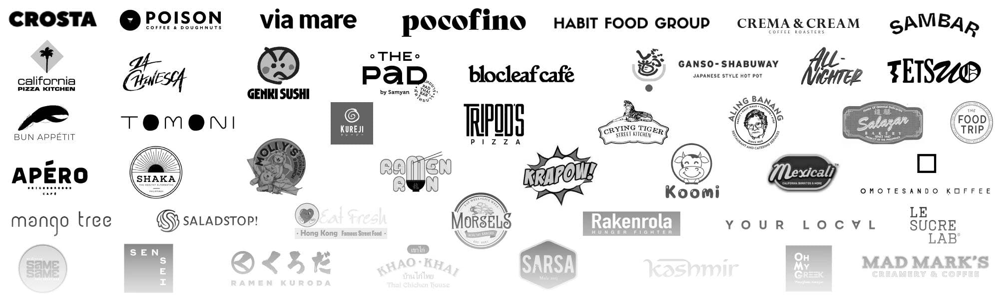 Pickup app client logos